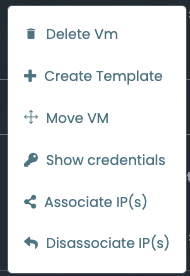 SIM2 VM actions