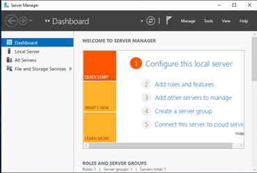 Open Server Manager