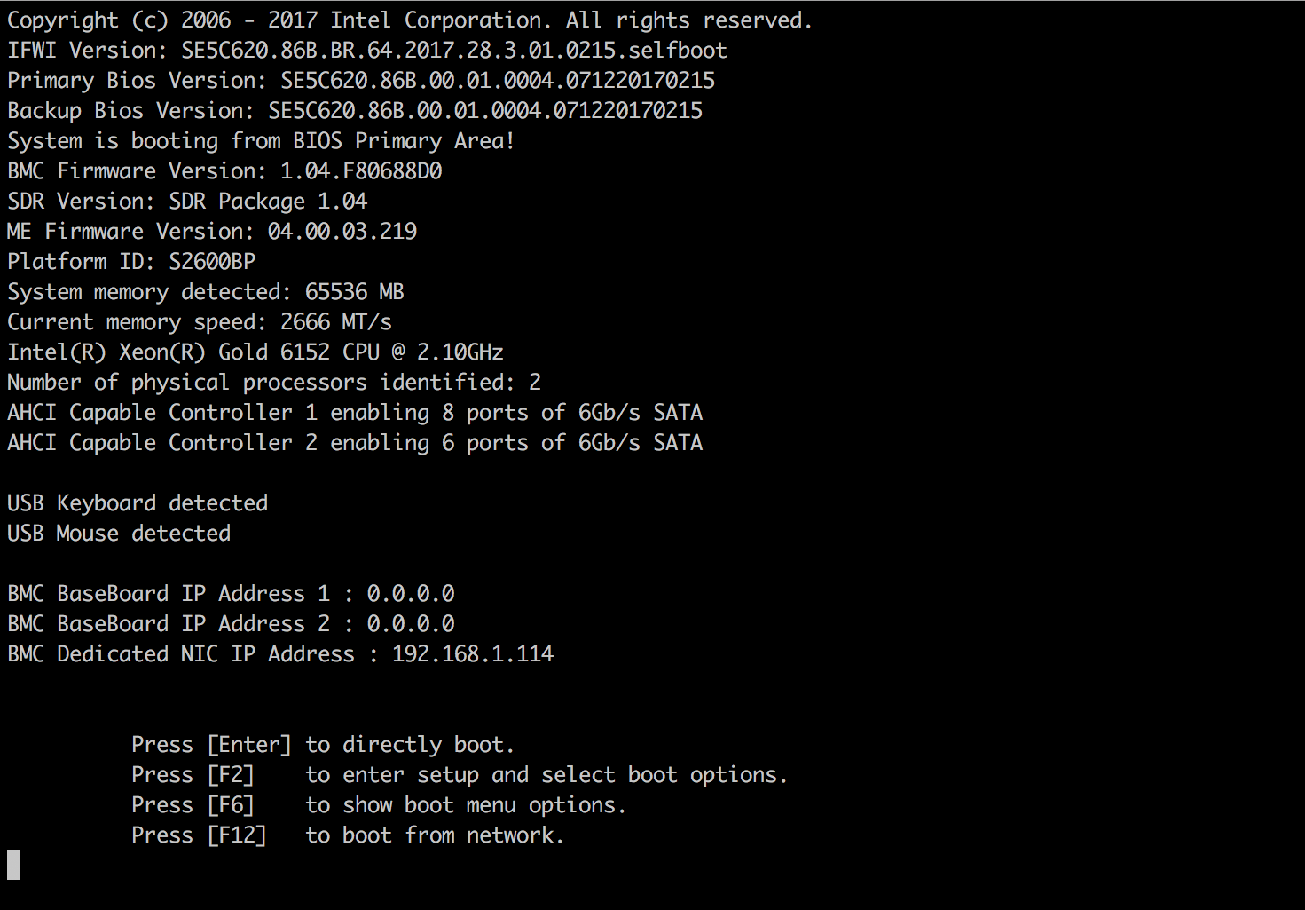 Intel Bobcat Peak 4-node server BIOS