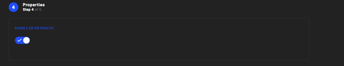 Step 4 - Enable metadata
