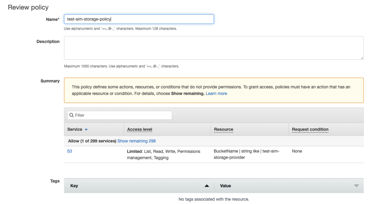 aws iam policy