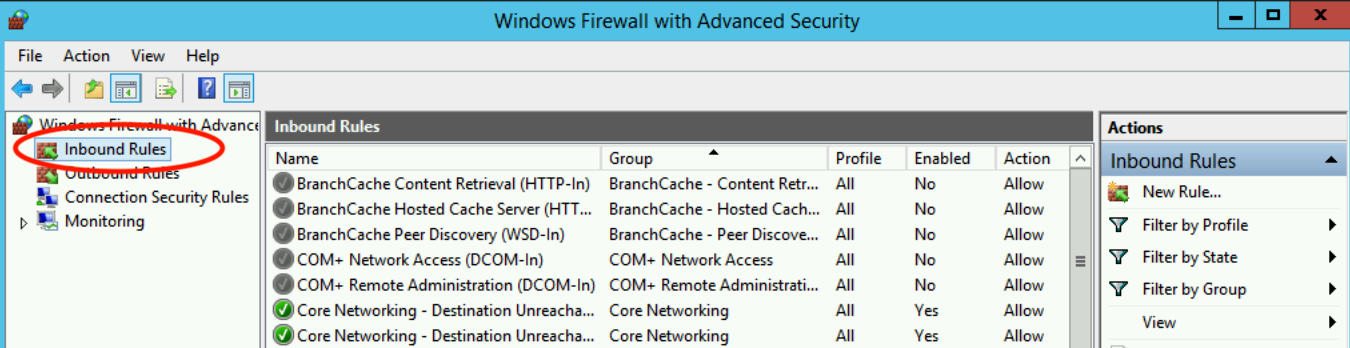 Windows Firewall with Advanced Security