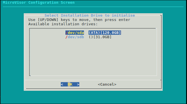 Initialize Installation drives