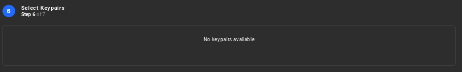 Select keypairs