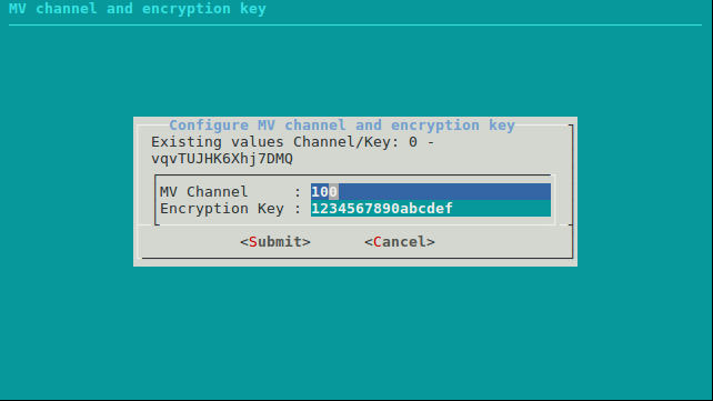 Channel and Encryption key