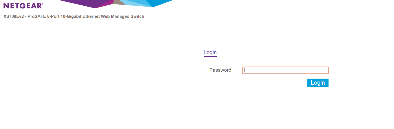 Netgear Switch Login