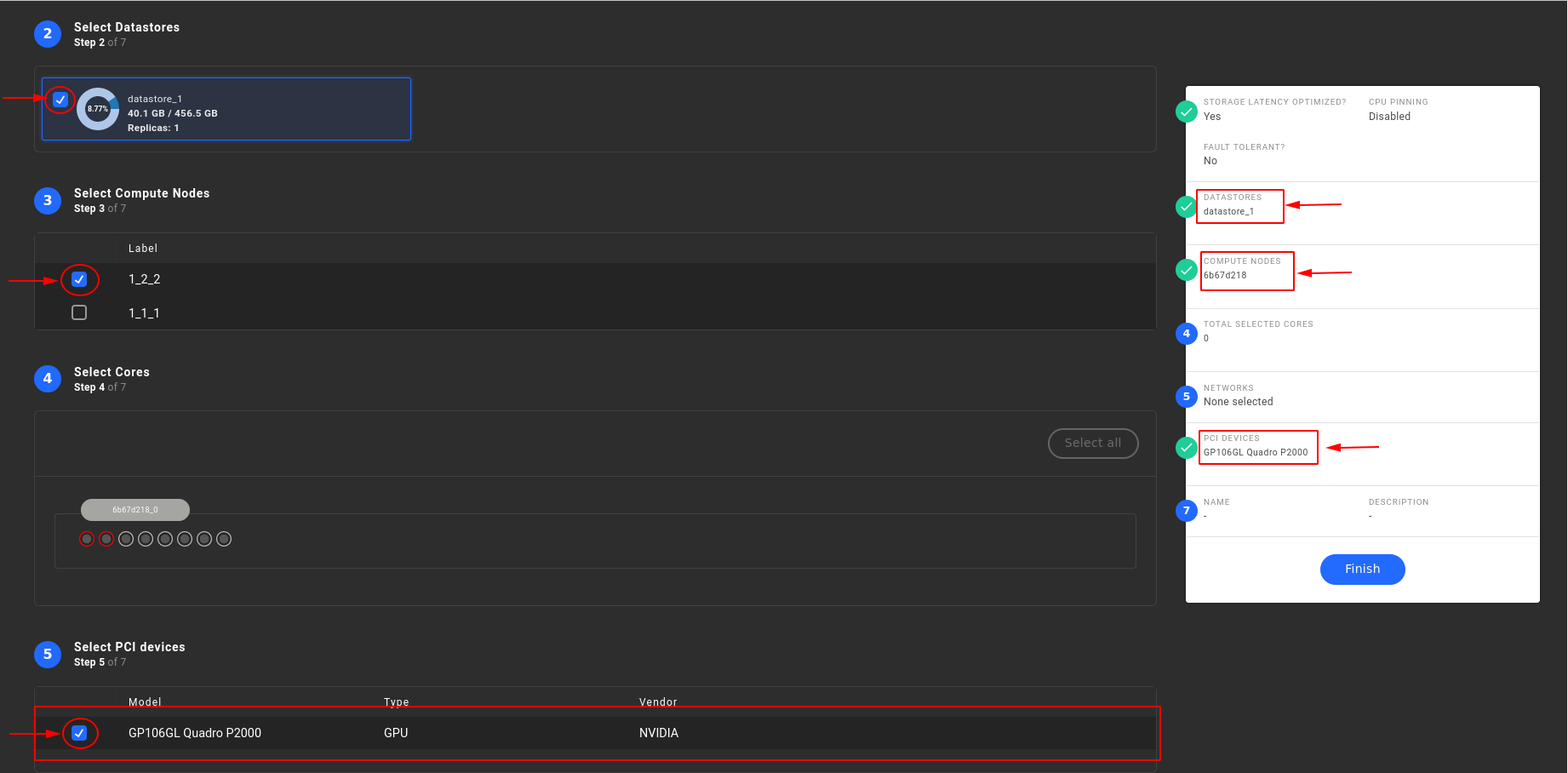 Add pci device in the resource group