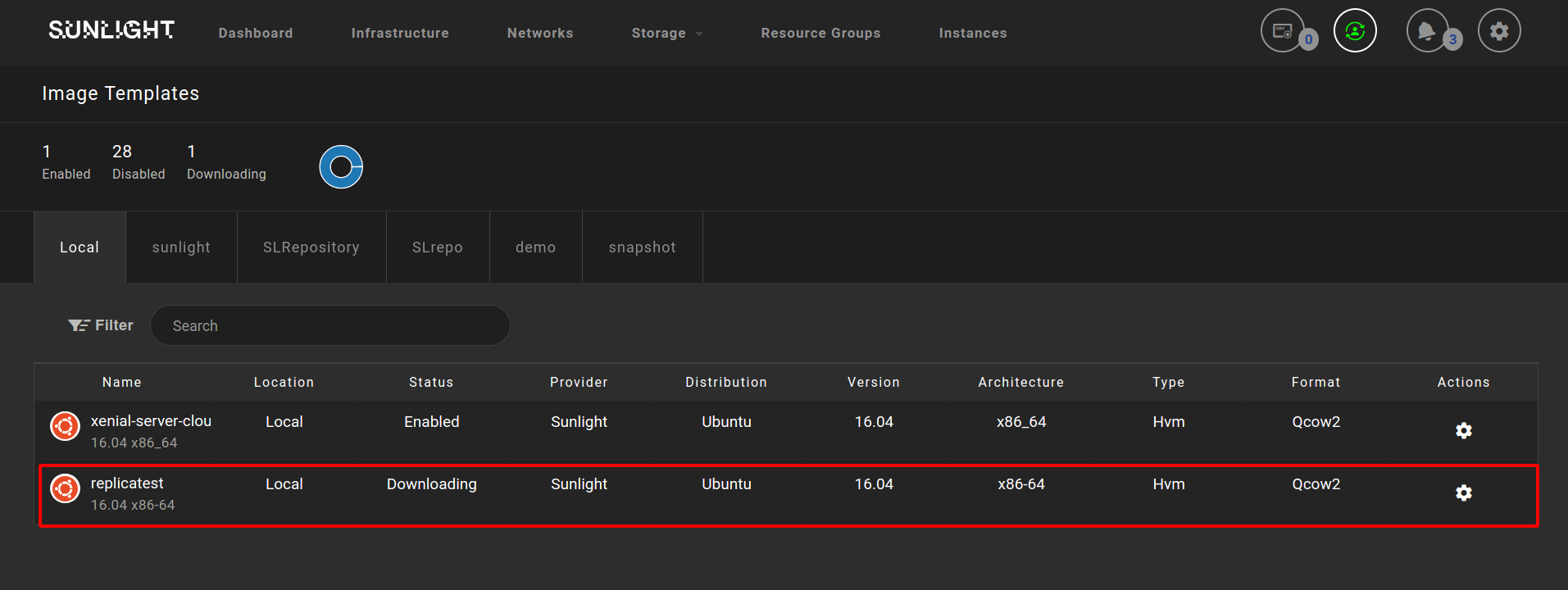 Snapshot template into Image Templates list