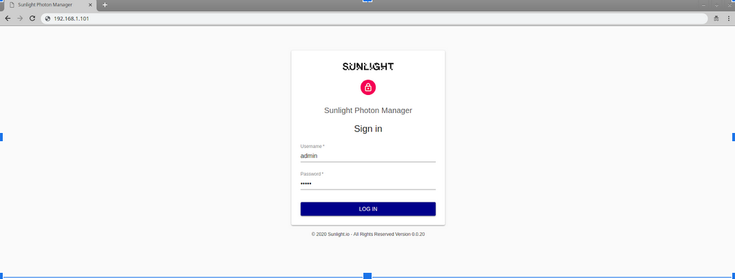 SPM dashboard credentials