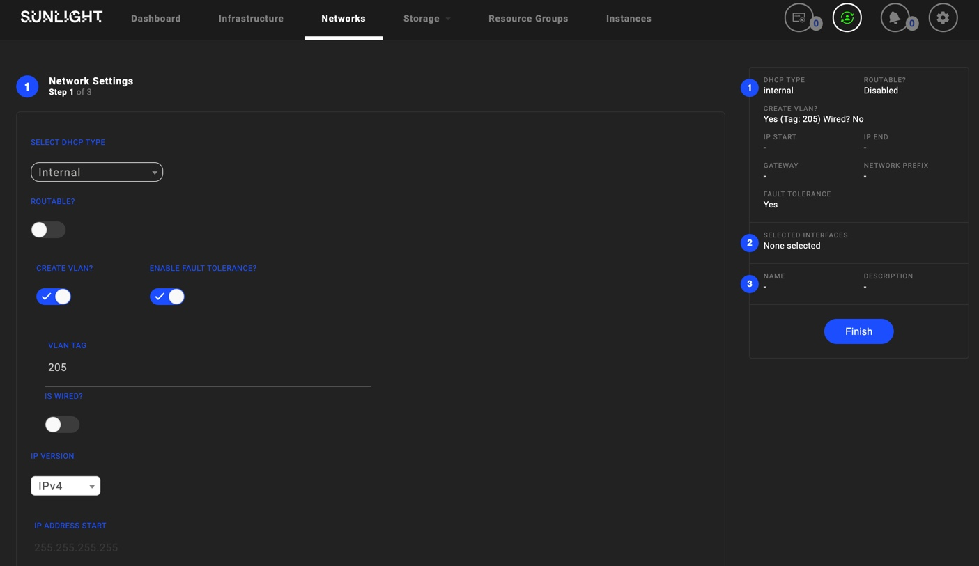 Create VLAN FT Enable 